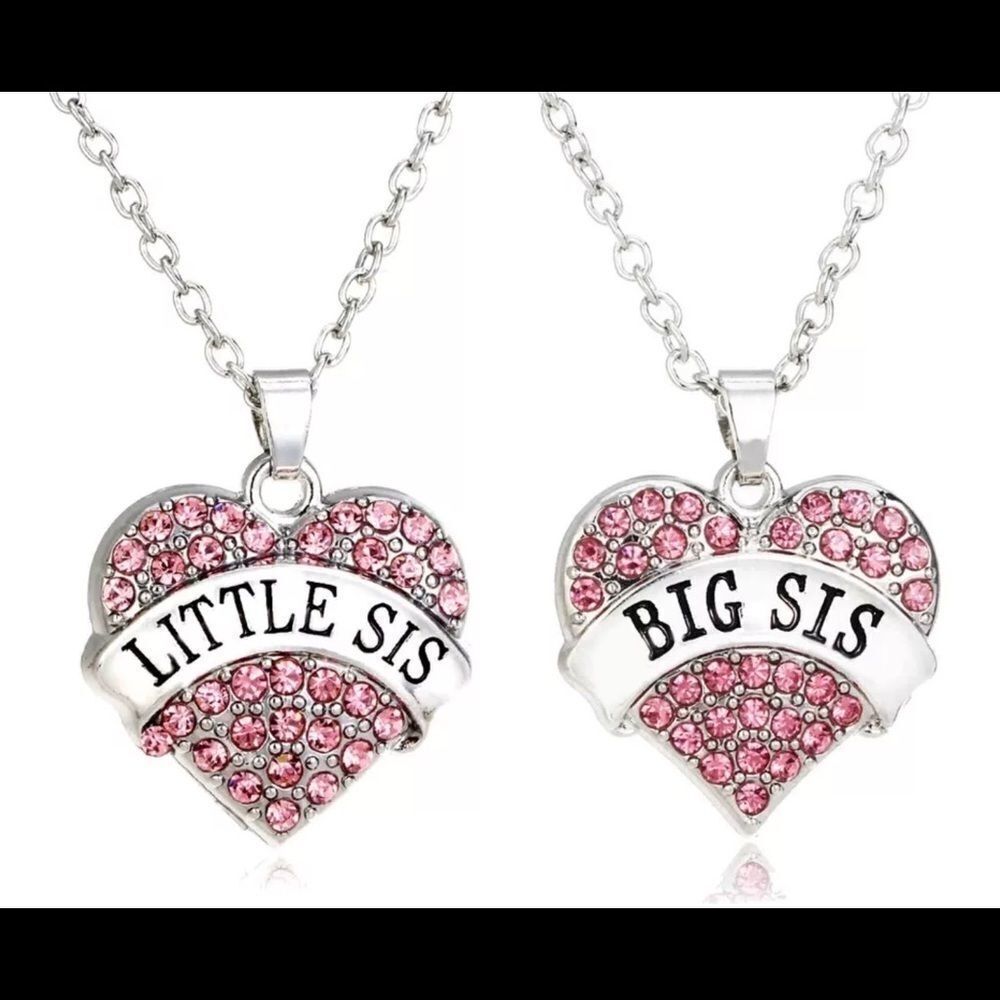 2 PIECE ‘BIG SIS LITTLE SIS’ NECKLACES‎